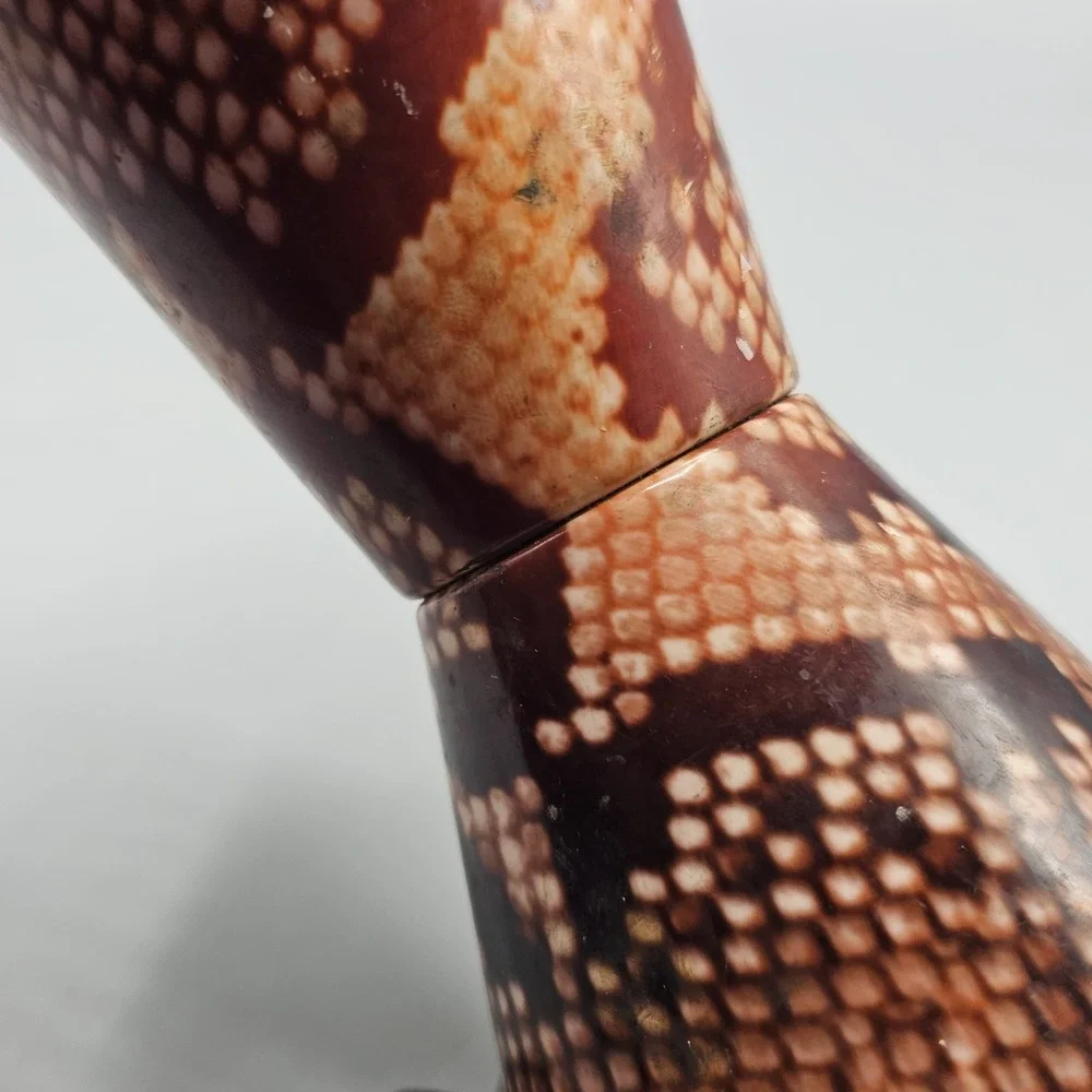 Vintage 90's Lava Lite Safari Series Snakeskin Print Lava‎ Lamp BASE ONLY